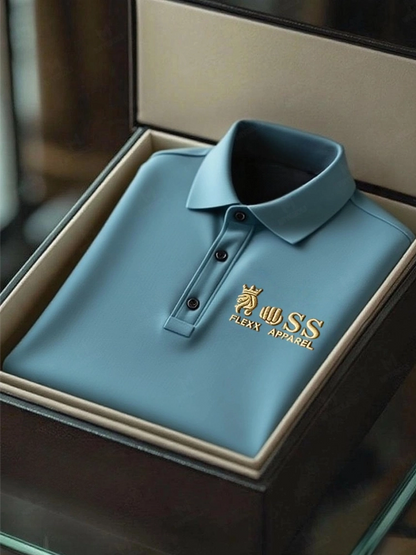 Men's Business Casual Short Sleeve Polo Shirt