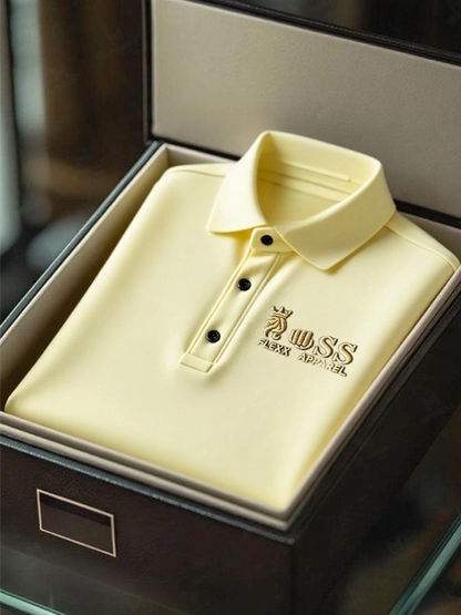 Men's Business Casual Short Sleeve Polo Shirt