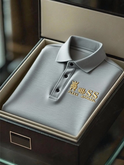 Men's Business Casual Short Sleeve Polo Shirt