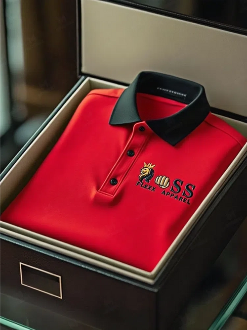Men's Business Casual Short Sleeve Polo Shirt