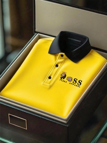 Men's Business Casual Short Sleeve Polo Shirt