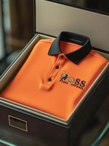 Men's Business Casual Short Sleeve Polo Shirt