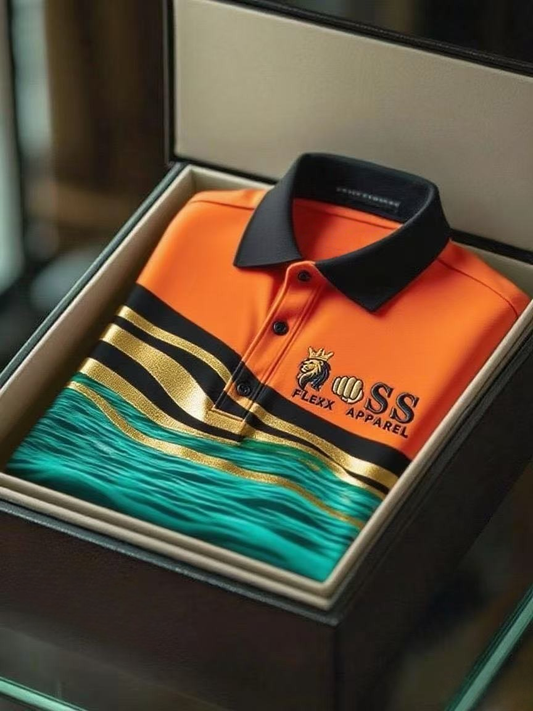 Men's Business Casual Short Sleeve Polo Shirt