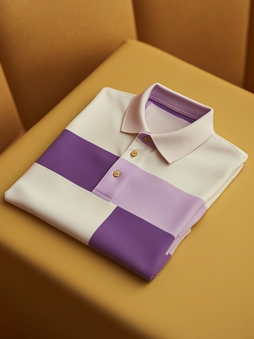 Men's Classic Business Logo Button Short Sleeve Polo Shirt