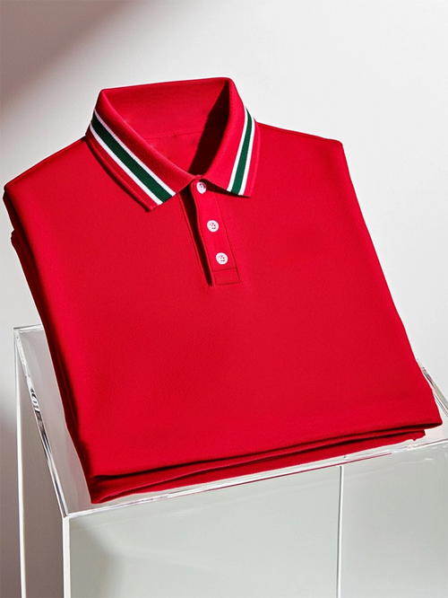 Men's Business Casual Button Short Sleeve Polo Shirt