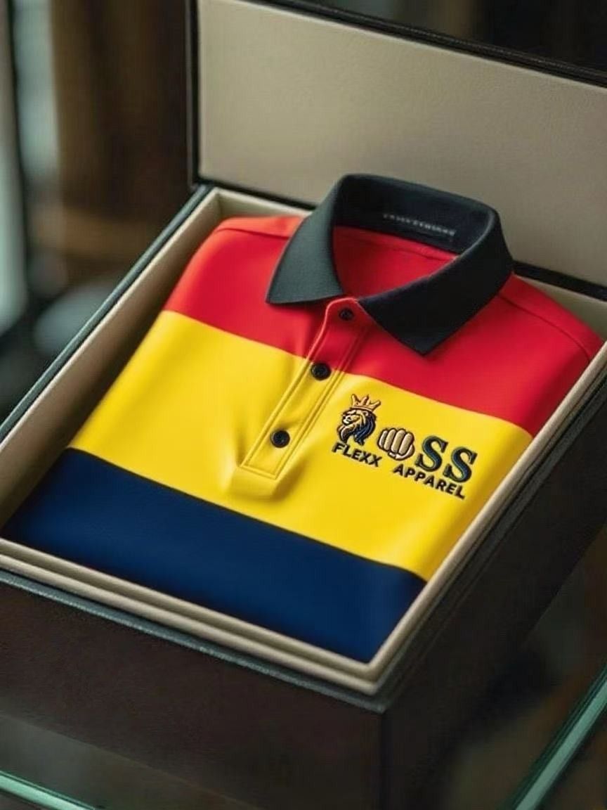 Men's Business Casual Short Sleeve Polo Shirt