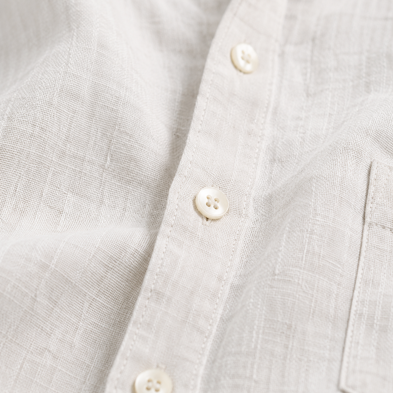 Fashioninprint Men’s Lightweight Textured Cotton Linen Long Sleeve Shirt