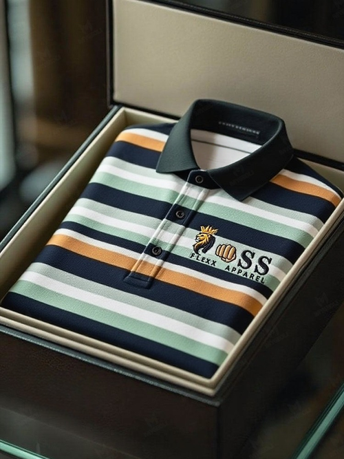 Men's Business Casual Short Sleeve Polo Shirt