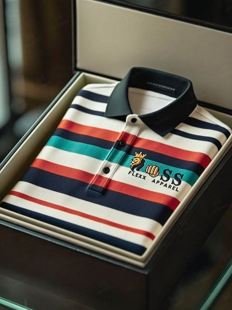 Men's Business Casual Short Sleeve Polo Shirt
