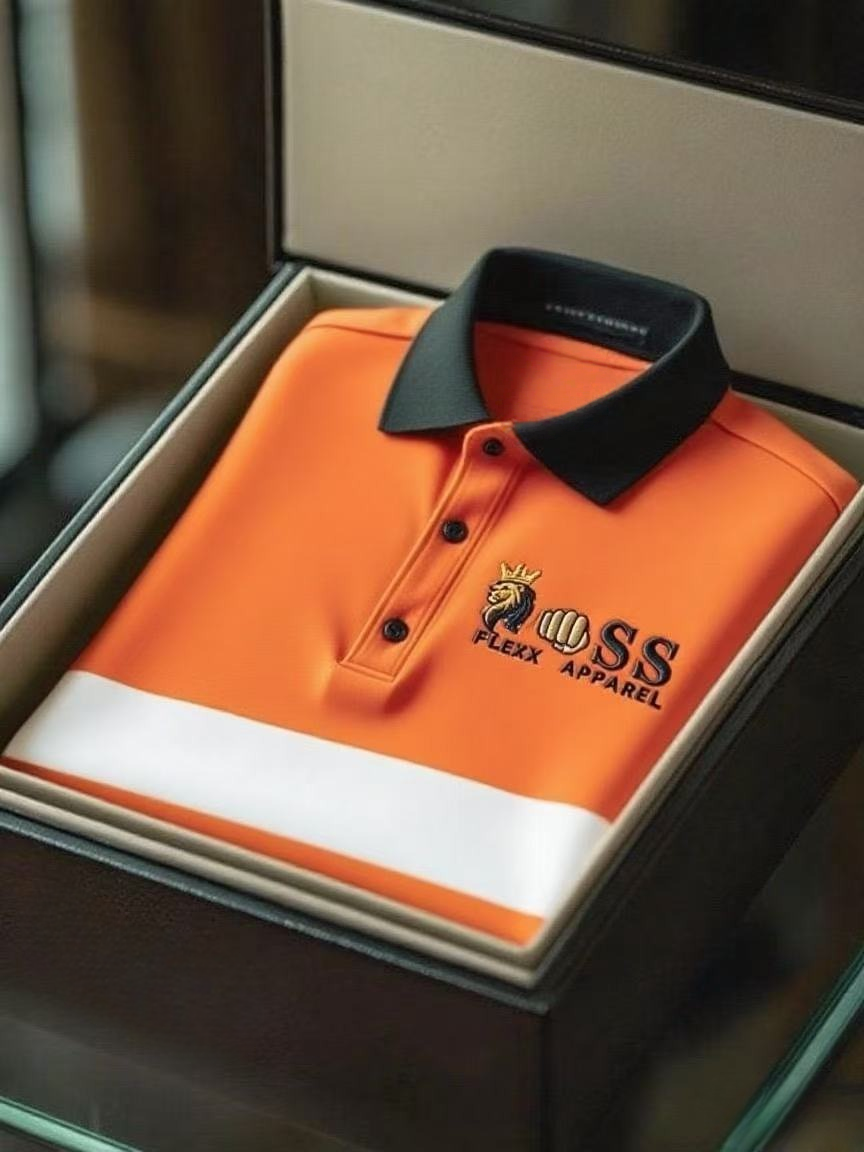 Men's Business Casual Short Sleeve Polo Shirt