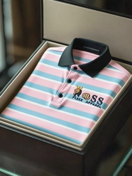 Men's Business Casual Short Sleeve Polo Shirt