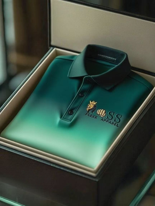 Men's Business Casual Short Sleeve Polo Shirt