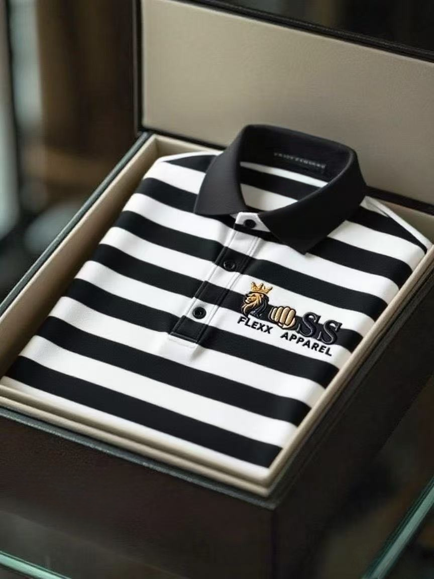 Men's Business Casual Short Sleeve Polo Shirt
