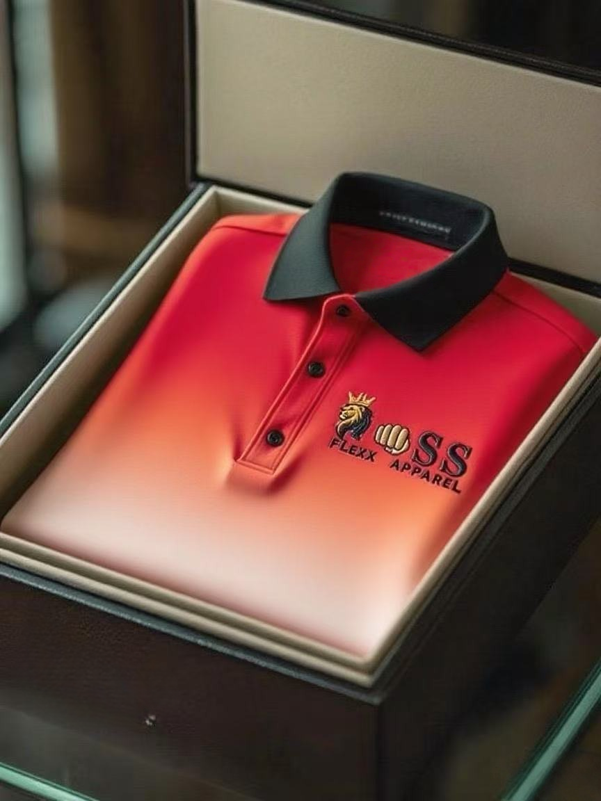 Men's Business Casual Short Sleeve Polo Shirt