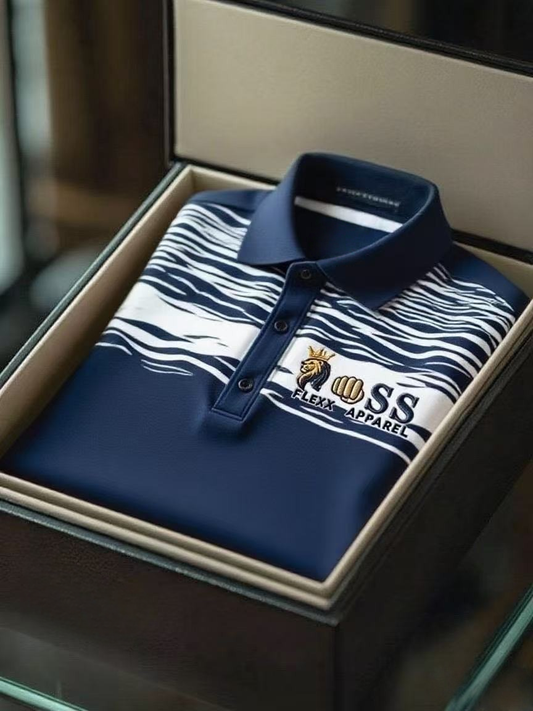 Men's Business Casual Short Sleeve Polo Shirt