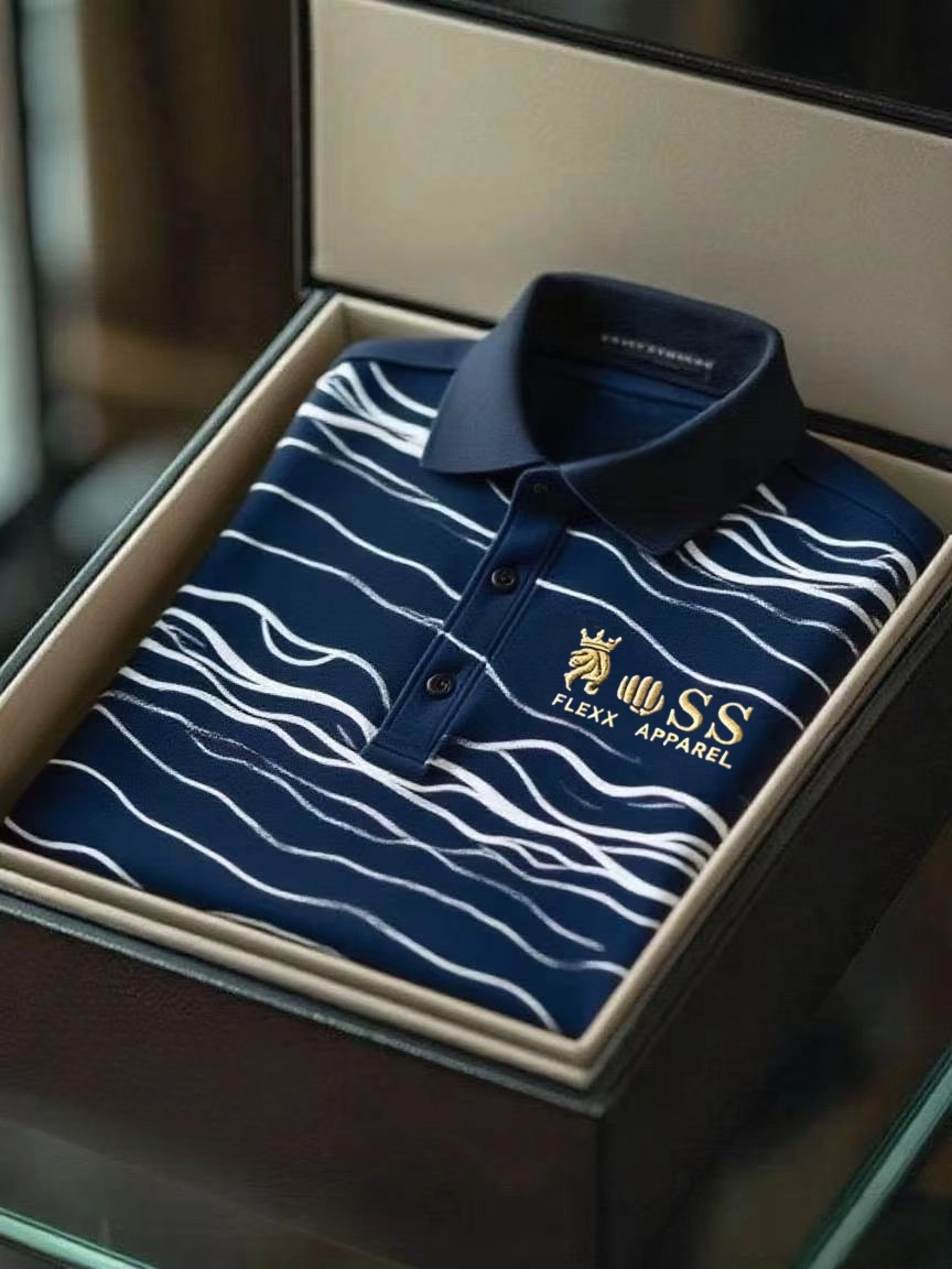 Men's Business Casual Short Sleeve Polo Shirt