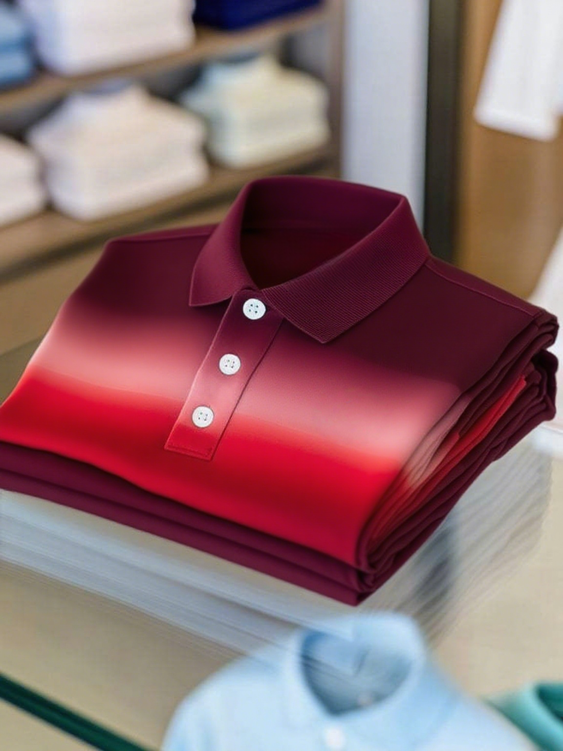 Men's Business Casual Button Short Sleeve Polo Shirt