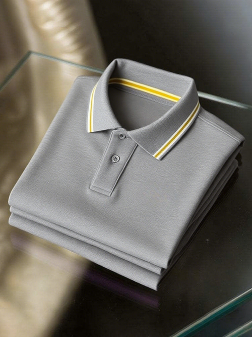 Men's Classic Business Short Sleeve Polo Shirt