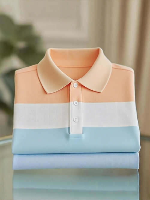 Men's Classic Business Short Sleeve Polo Shirt