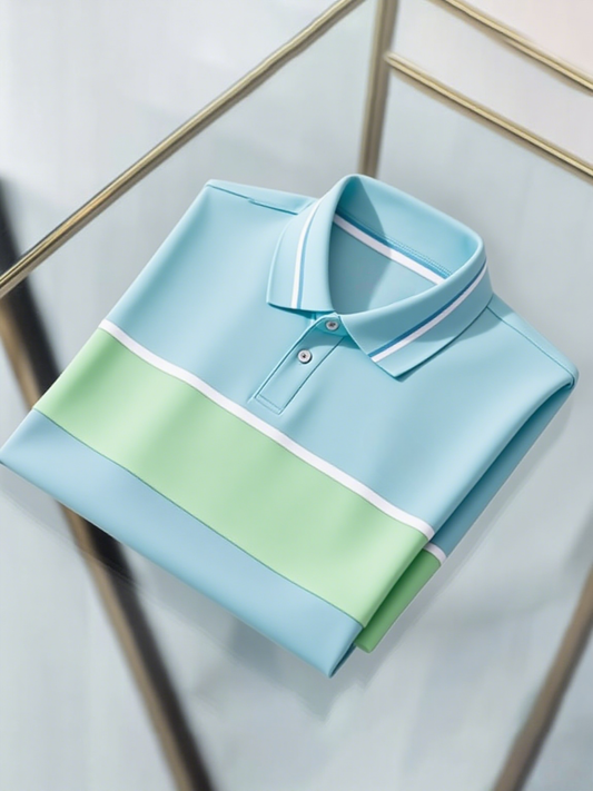 Men's Classic Business Short Sleeve Polo Shirt