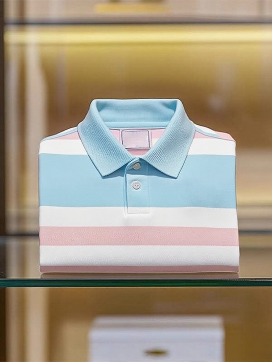 Men's Classic Business Short Sleeve Polo Shirt