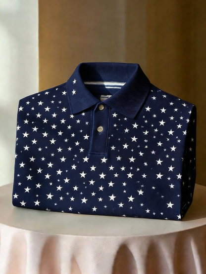 Men's Classic Business Short Sleeve Polo Shirt