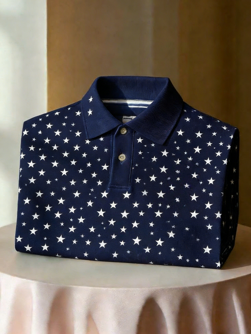 Men's Classic Business Short Sleeve Polo Shirt