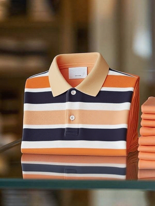 Men's Classic Business Short Sleeve Polo Shirt