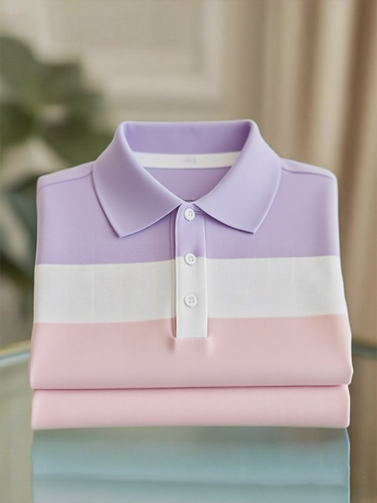 Men's Classic Business Short Sleeve Polo Shirt