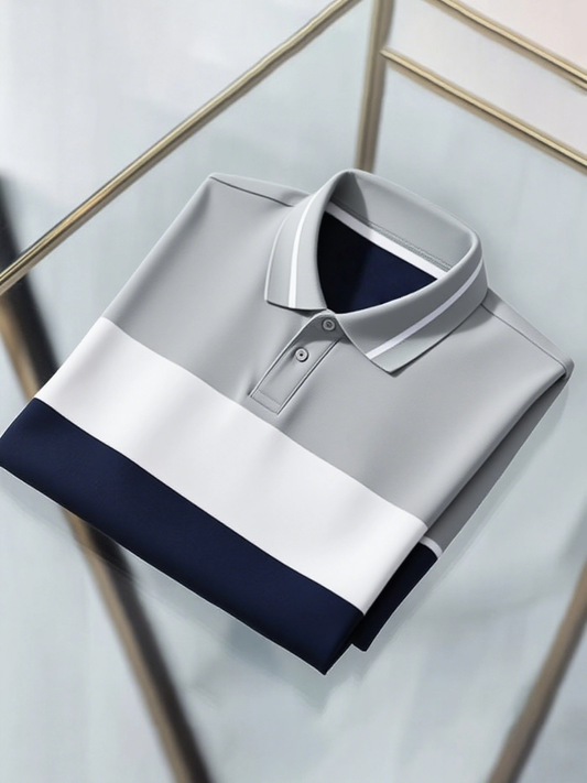 Men's Classic Business Short Sleeve Polo Shirt