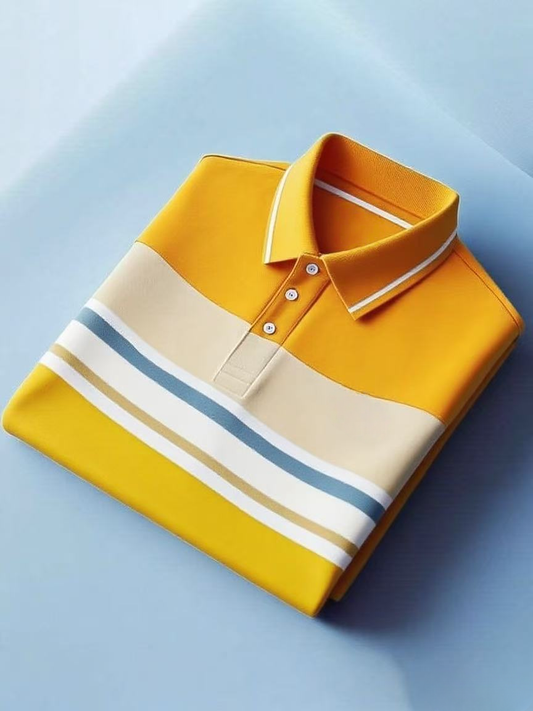 Men's Classic Business Short Sleeve Polo Shirt