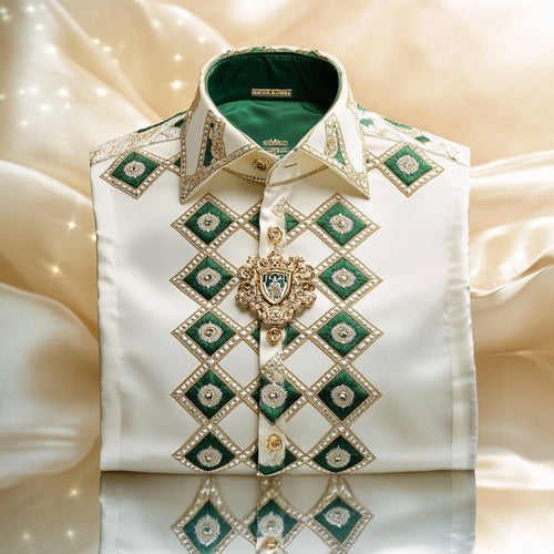 Men's Satin Luxe Long Sleeve Button Down Shirt