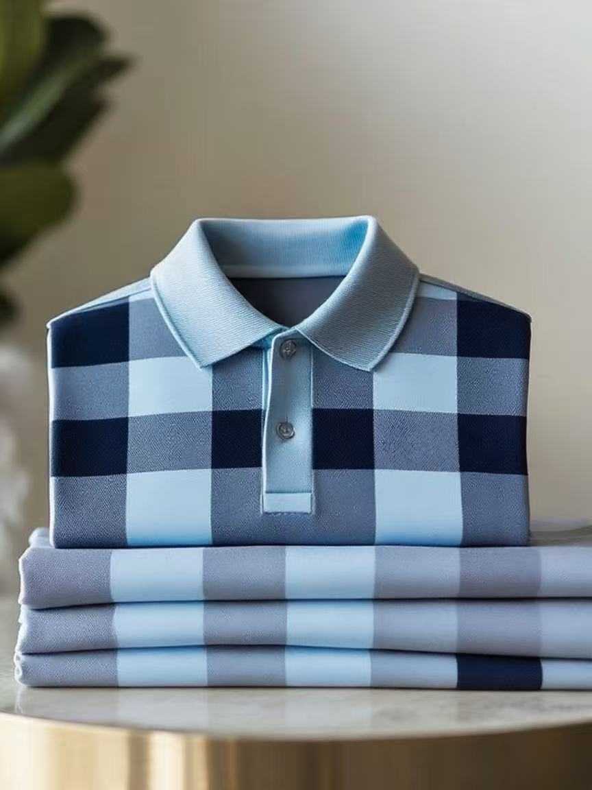 Men's Classic Business Short Sleeve Polo Shirt