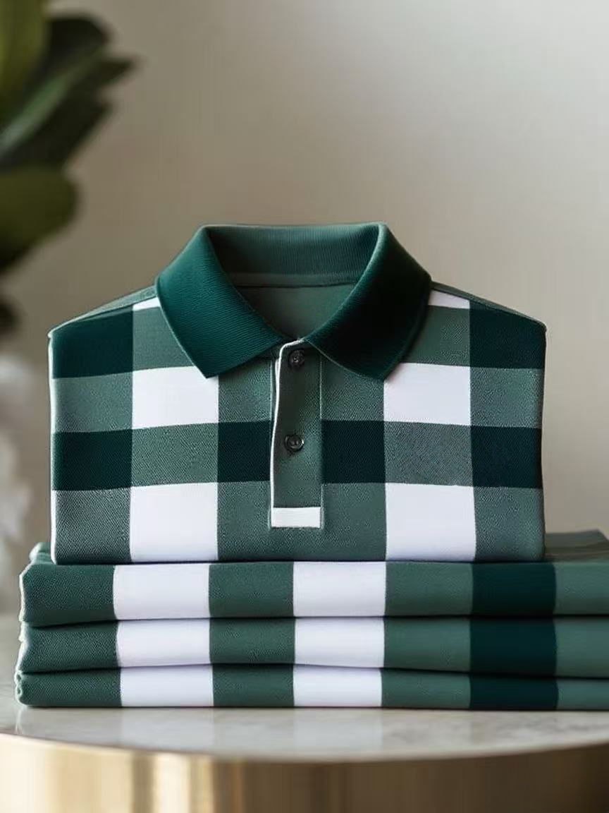 Men's Classic Business Short Sleeve Polo Shirt