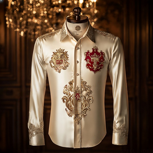 Men's Satin Luxe Long Sleeve Button Down Shirt