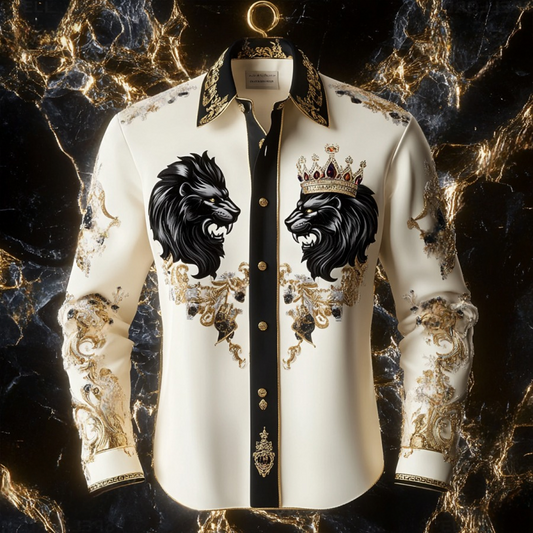 Men's Satin Luxe Long Sleeve Button Down Shirt