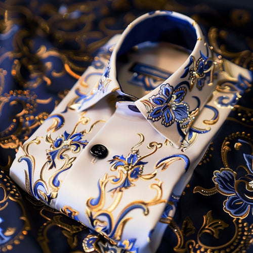 Men's Luxe Satin Long Sleeve Shirt