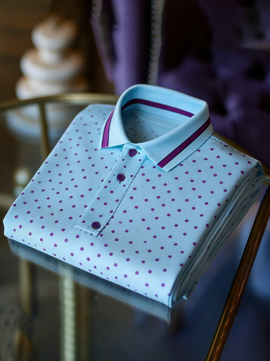 Men's Classic Business Button Short Sleeve Polo Shirt