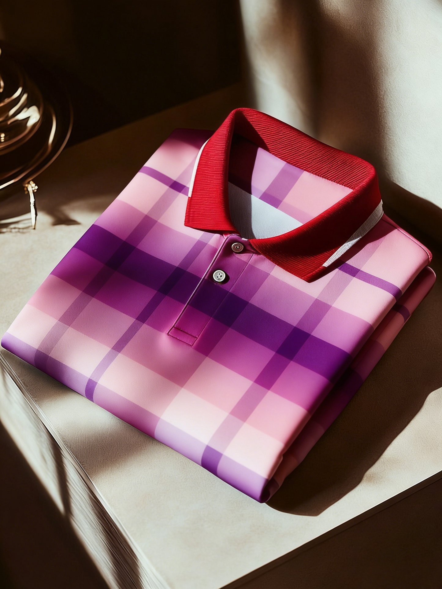 Men's Classic Business Button Short Sleeve Polo Shirt
