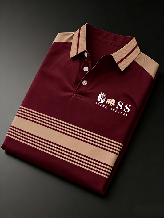 Men's Classic Business Button Short Sleeve Polo Shirt