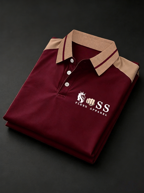 Men's Classic Business Button Short Sleeve Polo Shirt