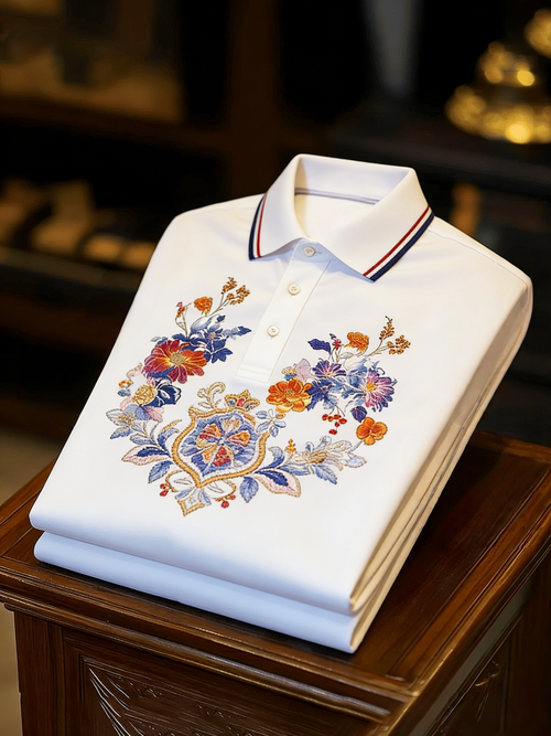 Men's Classic Business Button Short Sleeve Polo Shirt