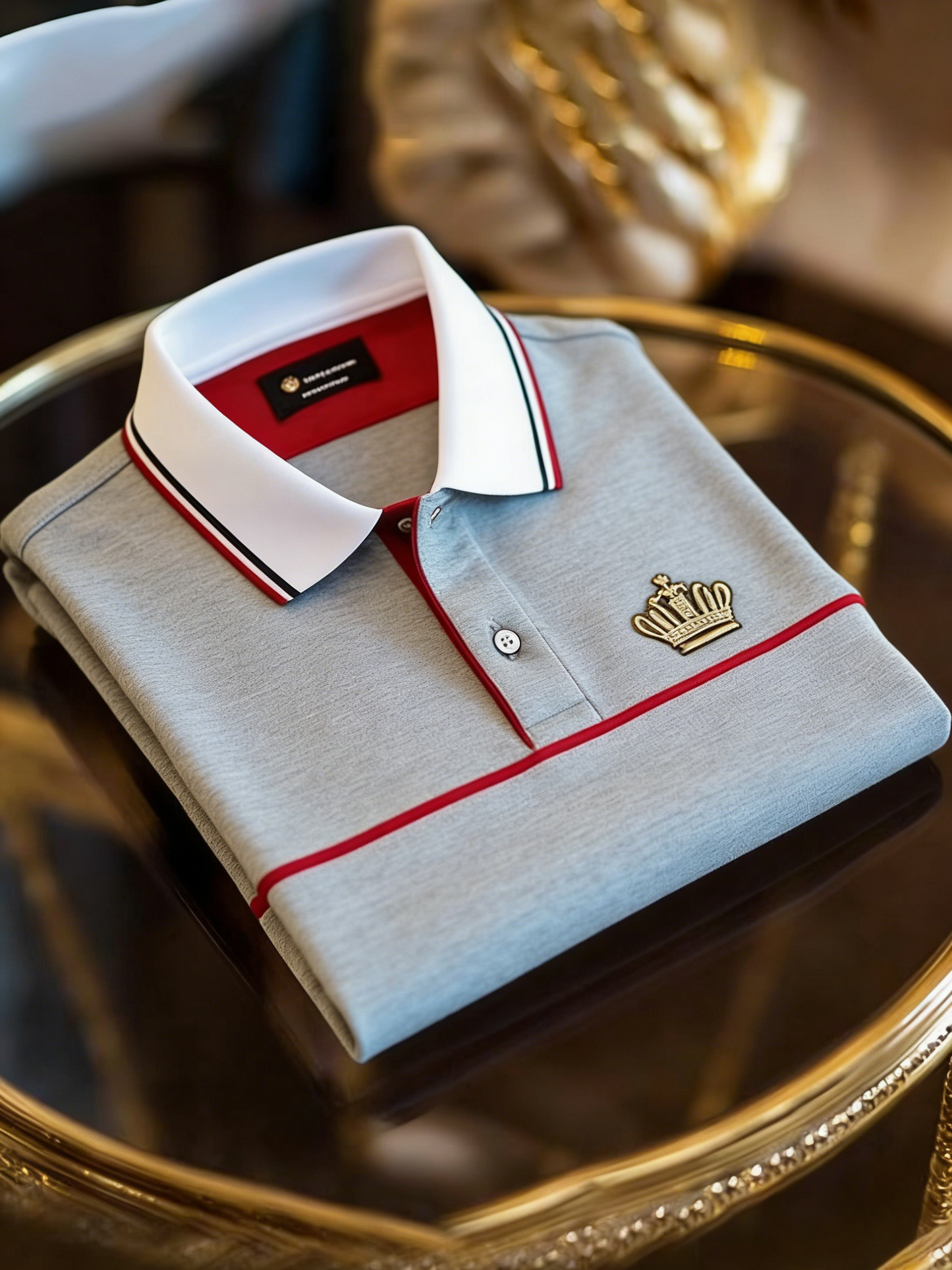 Men's Classic Business Button Short Sleeve Polo Shirt