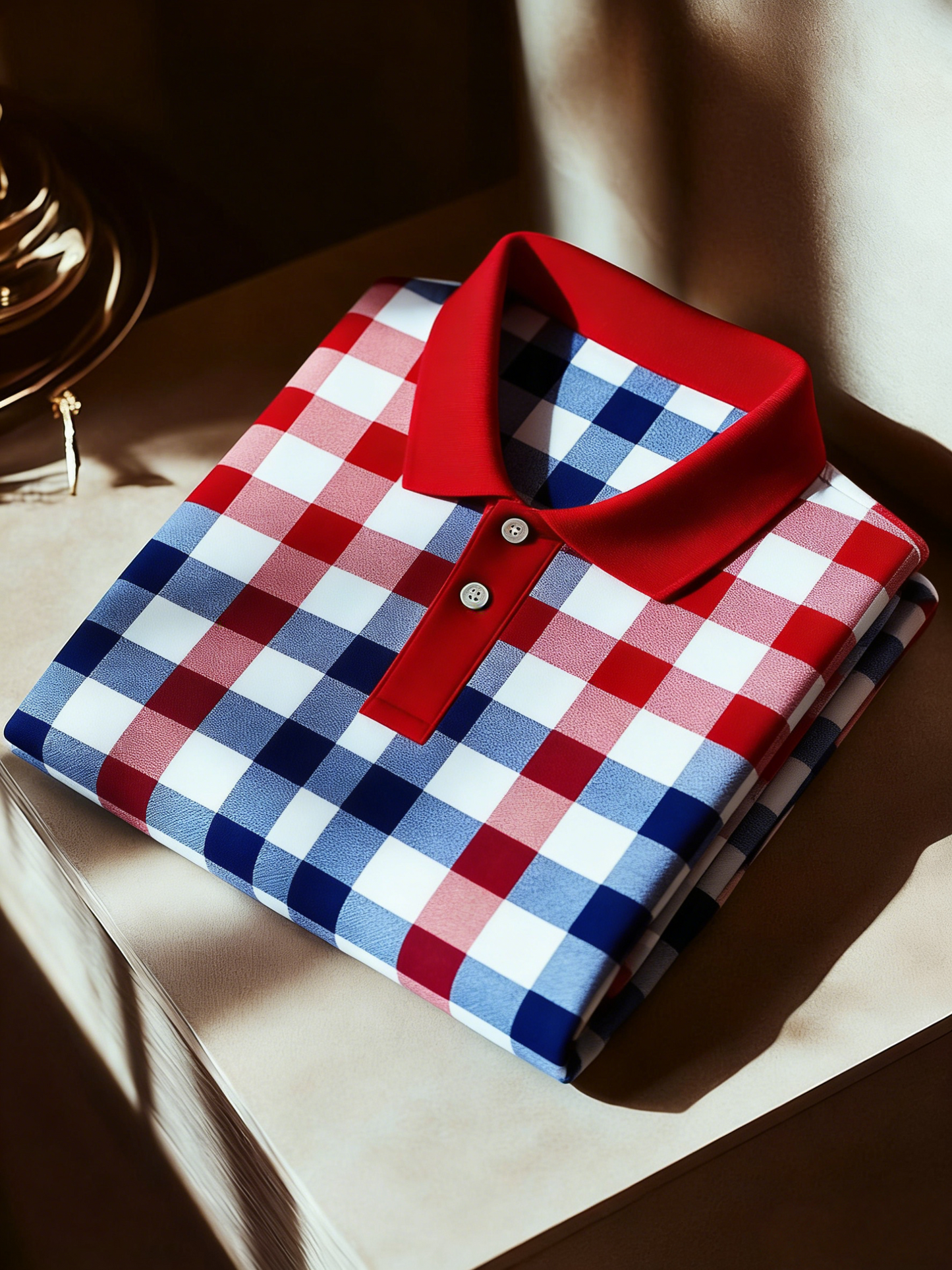 Men's Classic Business Button Short Sleeve Polo Shirt