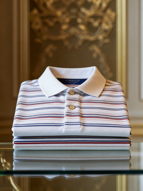 Men's Classic Business Button Short Sleeve Polo Shirt