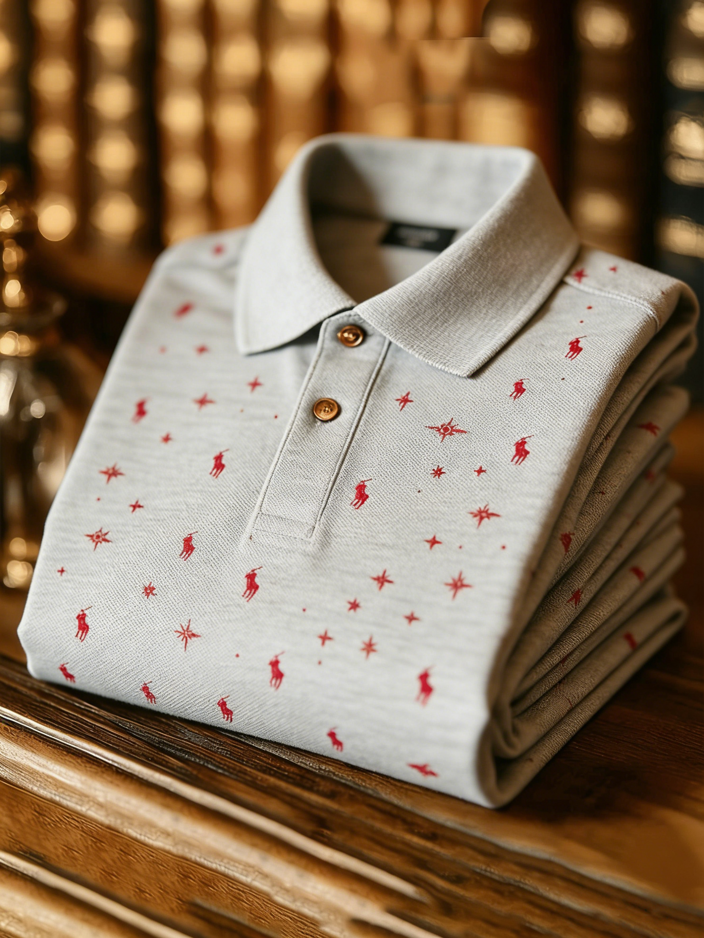 Men's Classic Business Button Short Sleeve Polo Shirt