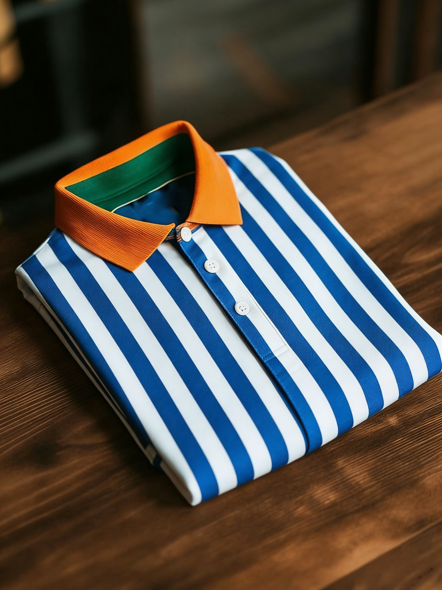 Men's Classic Business Button Short Sleeve Polo Shirt