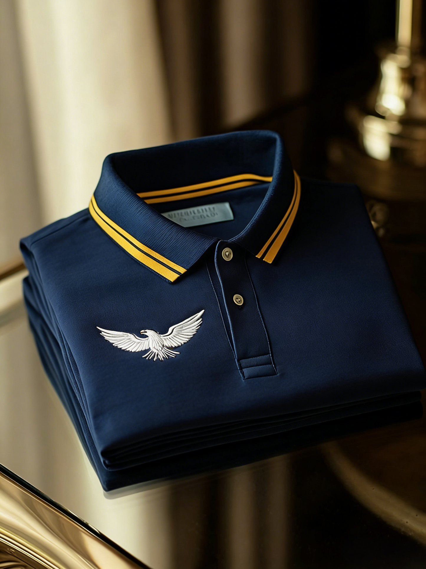 Men's Classic Business Button Short Sleeve Polo Shirt