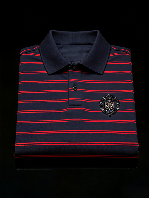 Men's Classic Business Button Short Sleeve Polo Shirt