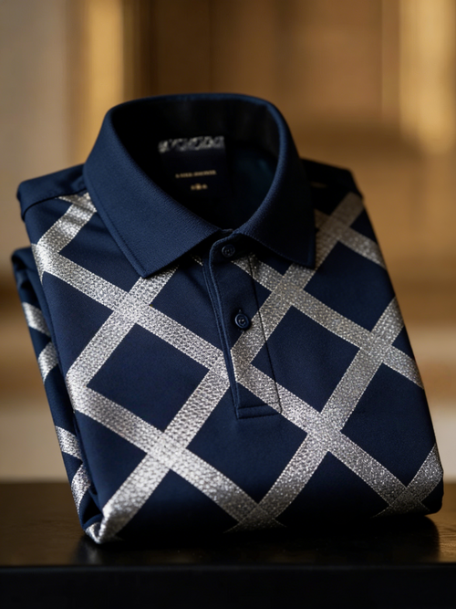 Men's Classic Business Button Short Sleeve Polo Shirt
